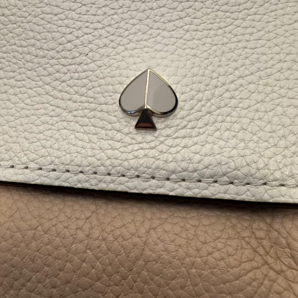 Kate Spade New York Polly Convertible Flap Leather Handbag Blush Medium Dust Bag - Picture 3 of 16